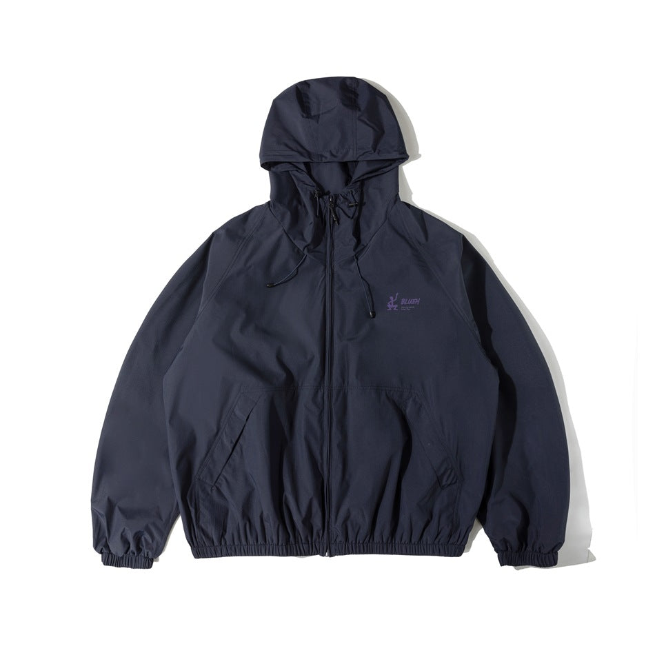 Unisex Jacket Shell Jacket Wind-Resist Tool Windproof Hooded Jacket