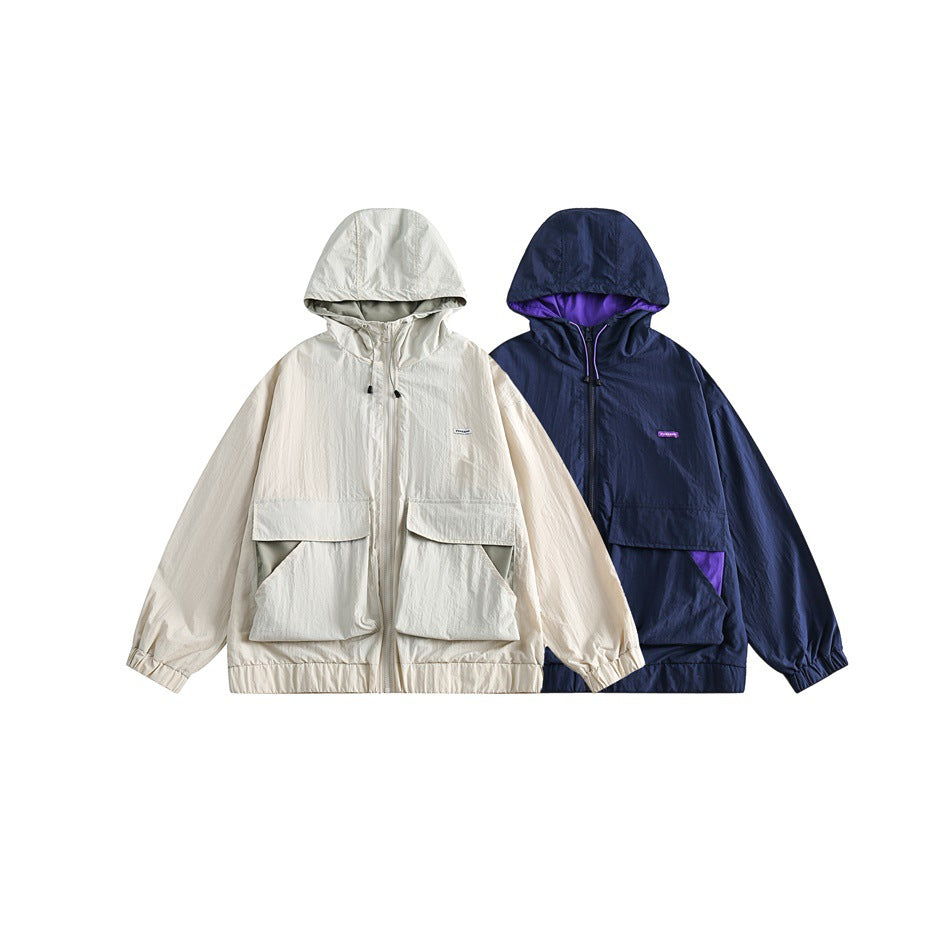 Unisex Jacket Big Pocket Jacket Hooded Jacket