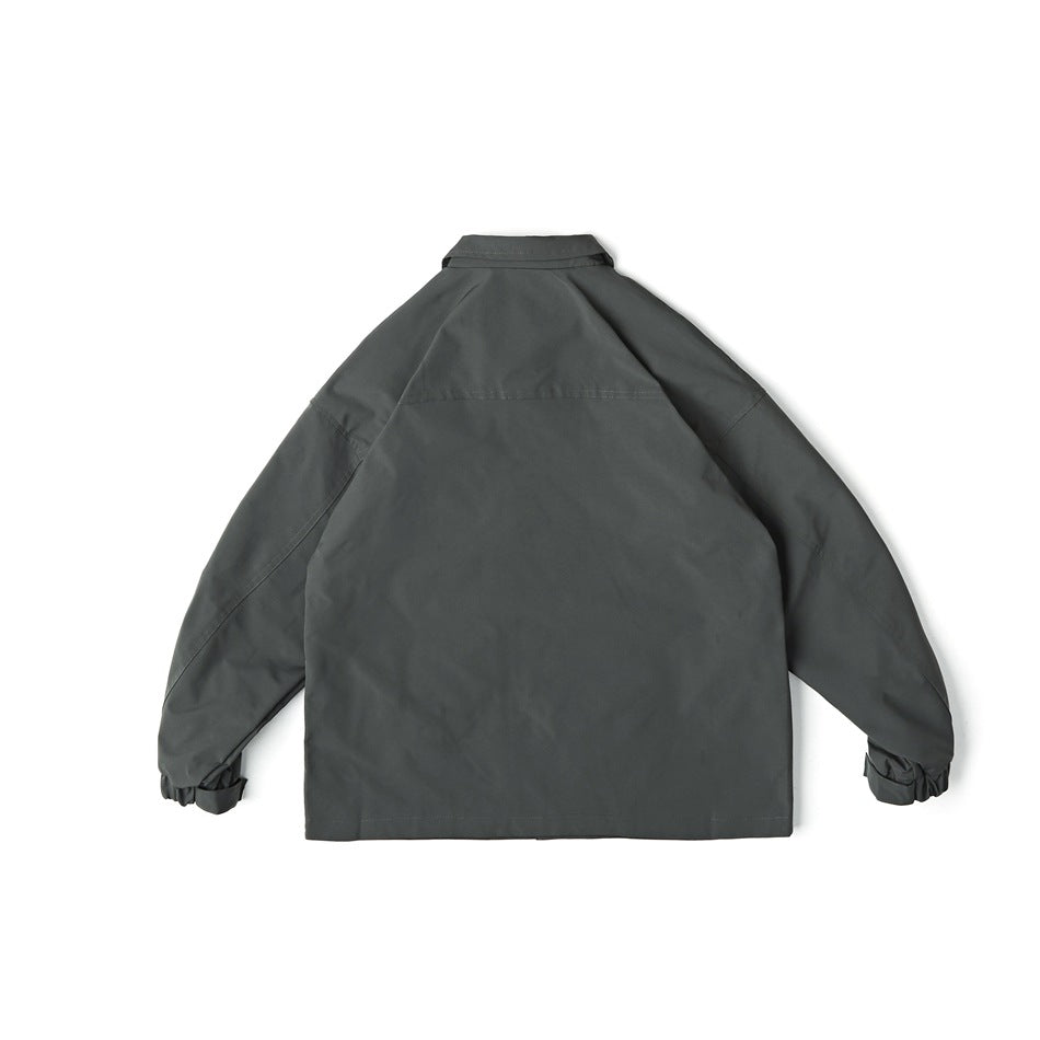 Unisex Jacket Loose Lapels Coach Jacket Men's Cargo Coat