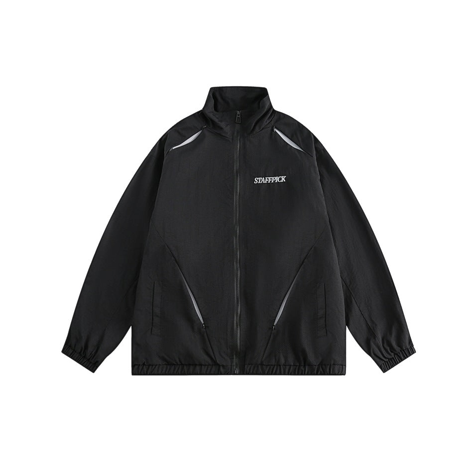 Unisex Jacket Casual Stand-up Collar Jacket Men and Women Couple Jacket