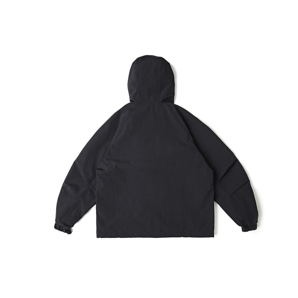 Unisex Jacket Vintage Overalls Jacket Loose Hooded Outdoor Shell Jacket Men's Jacket