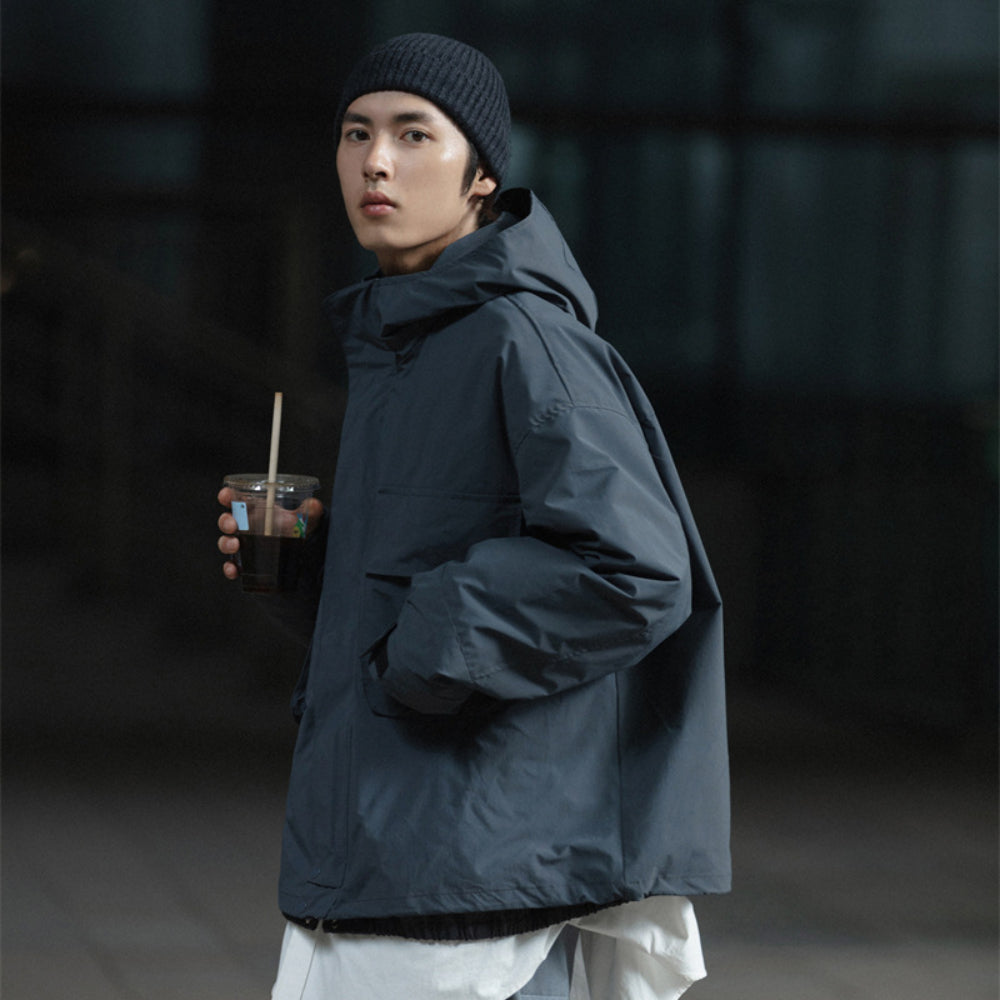 Unisex Jacket Hooded Hooded Jacket Male Spring and Autumn Coat