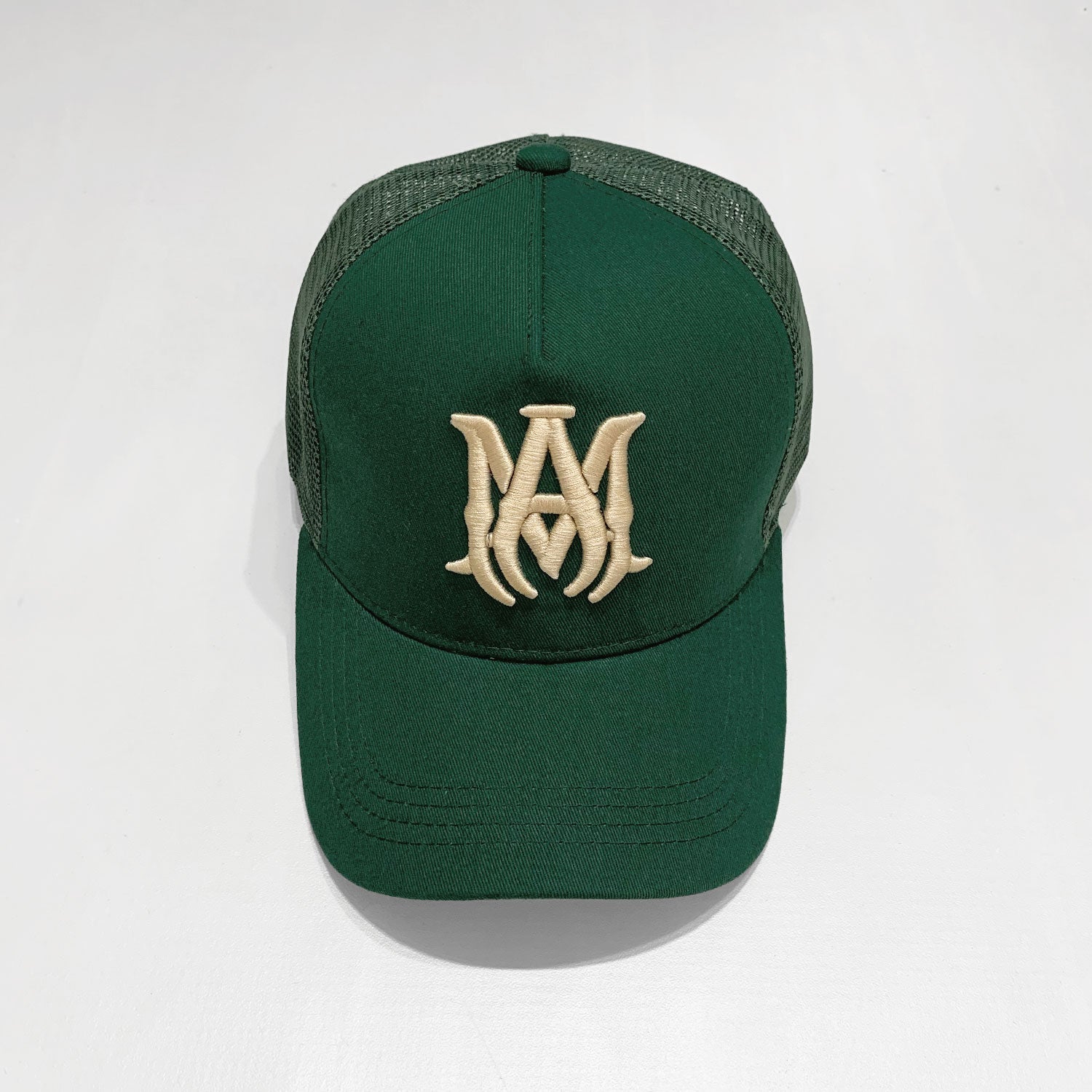 Amiri Hat Peaked Cap Sunshade Beach Casual Hat Adjustable Metal Lock Baseball Cap