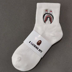 Bape Socks Male Female Medium Tall Tube