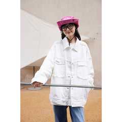 Unisex Jacket Vintage Casual Jacket Spring and Autumn Coat