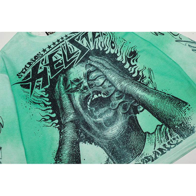 Hellstar Long Sleeve Shirts Hip-hop loose oversize