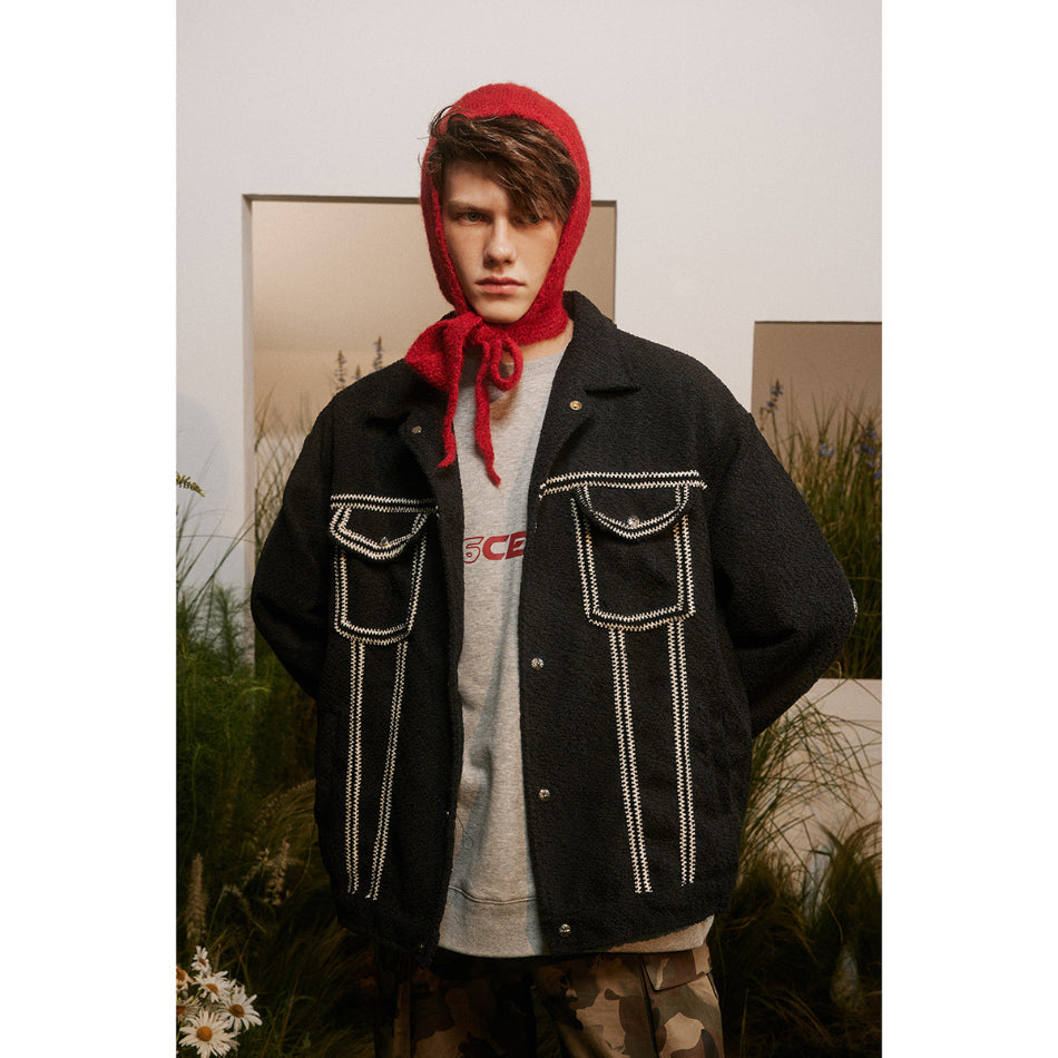 Unisex Jacket Vintage Jacket Loose Spring and Autumn Coat