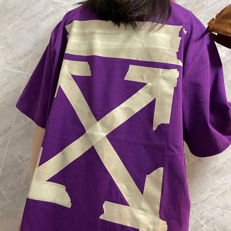 OFF White t shirt ow Arrow Tape Streetwear