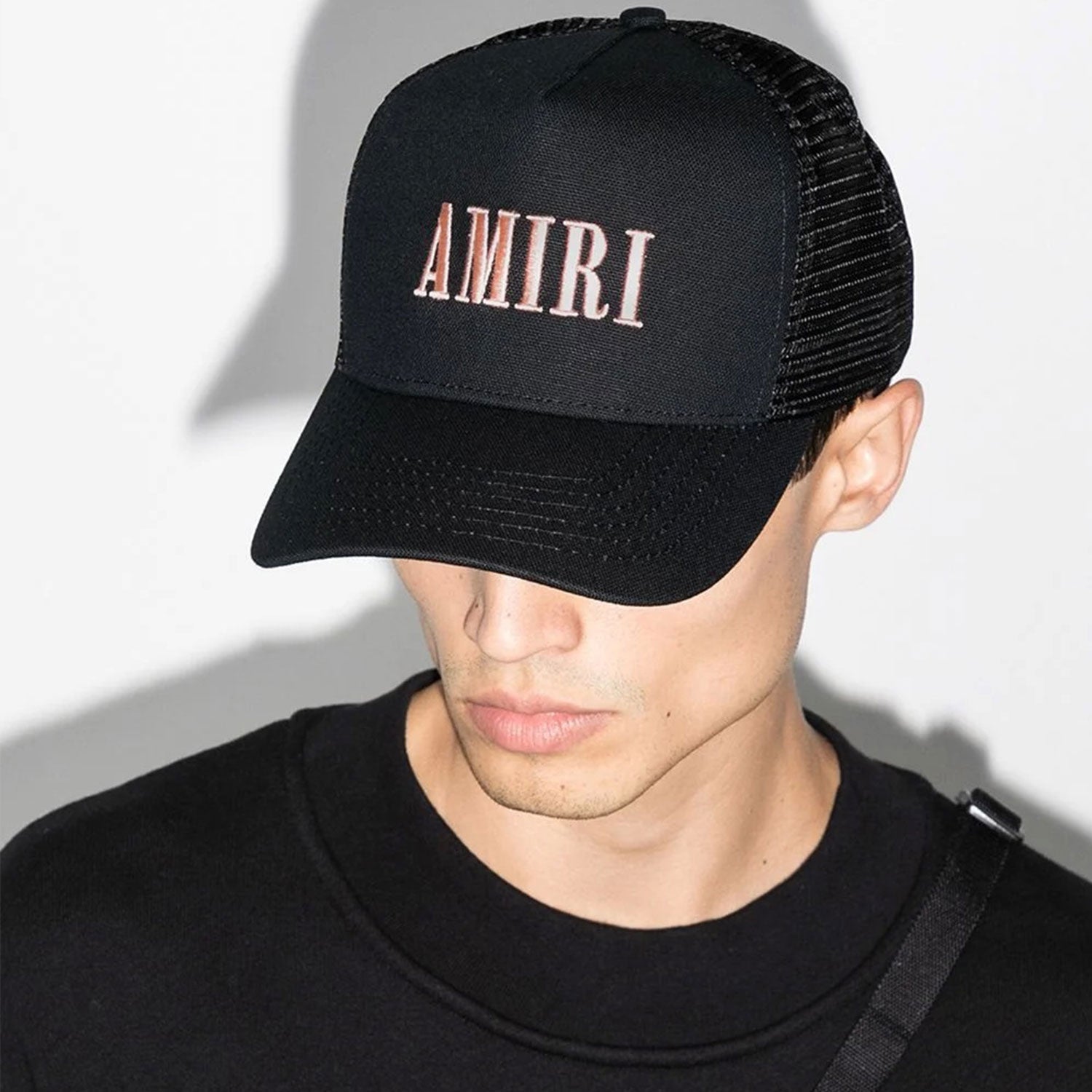 Amiri Hat Peaked Cap Sunshade Beach Casual Hat Adjustable Metal Lock Baseball Cap