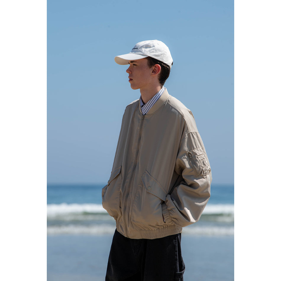 Unisex Jacket Autumn Vintage Jacket Men Loose Baseball Collar Coat