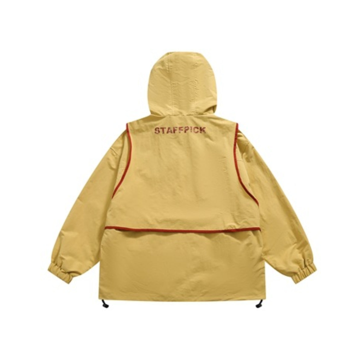 Unisex Jacket Stand Collar Jacket Detachable Two-Piece Retro Sports Jacket