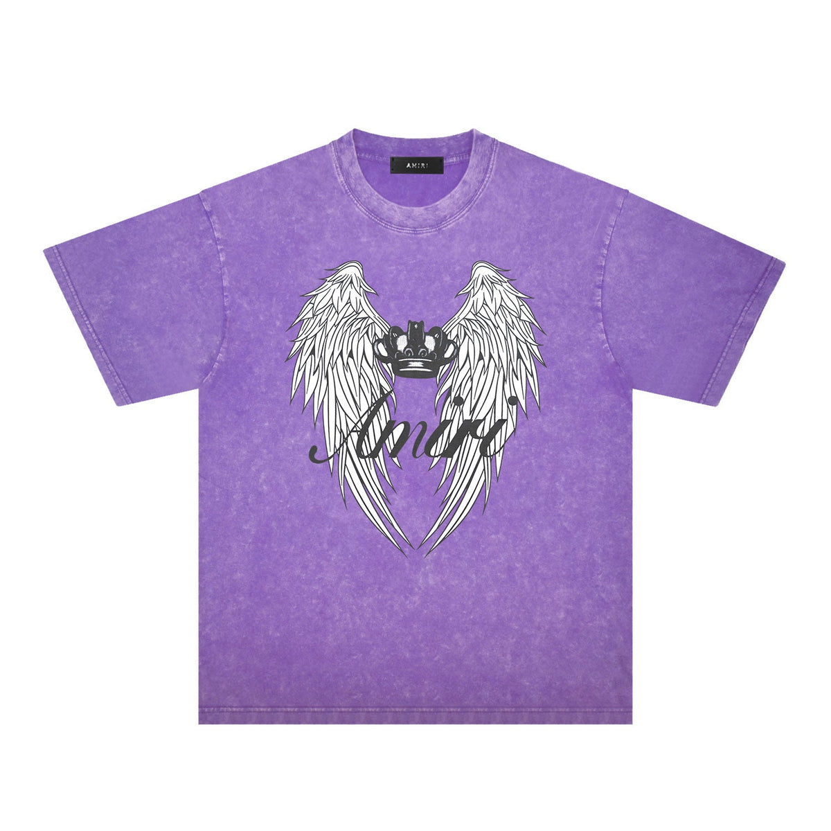 Amiri Washed Distressed T Shirt Printed Trendy Pure Cotton