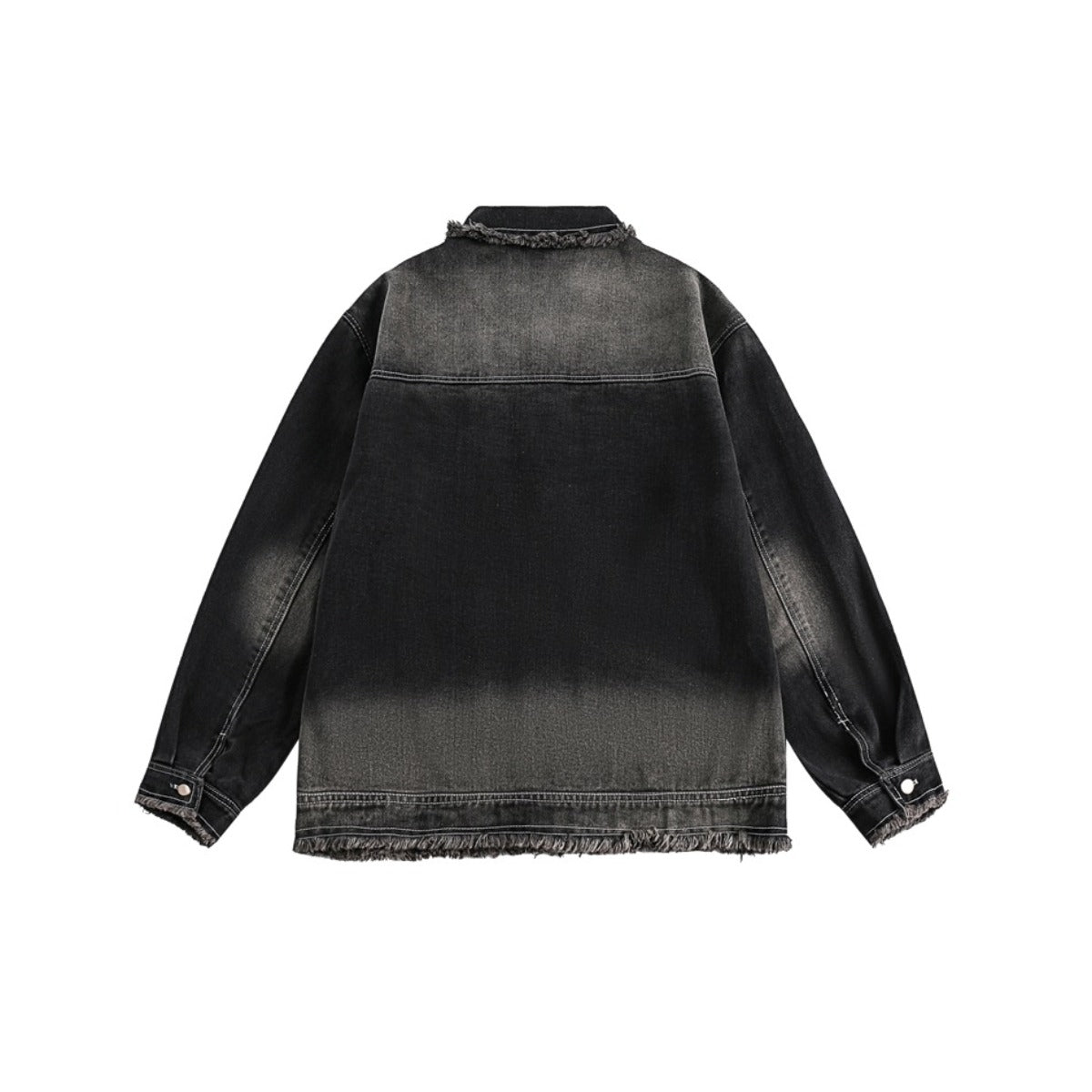 Unisex Jacket Retro Washed Burr Denim Clothes Jacket