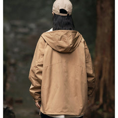 Unisex Jacket Autumn Hooded Coat for Men and Women Shell Jacket Loose Jacket