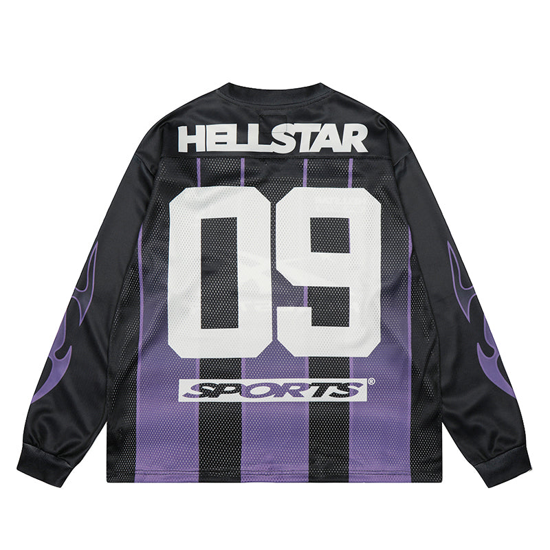 Hellstar Long Sleeve Shirts Hip-hop loose oversize