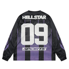 Hellstar Long Sleeve Shirts Hip-hop loose oversize