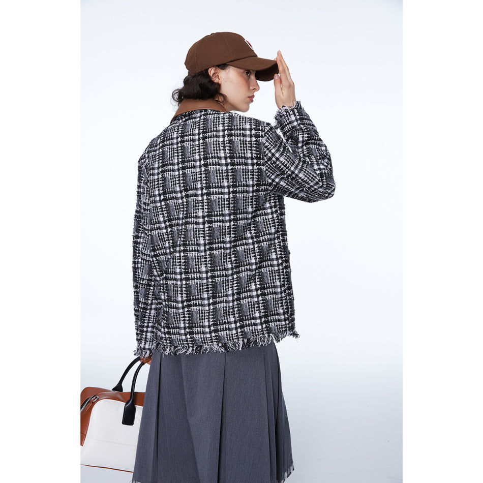 Unisex Jacket Autumn Retro Lapels Jacket Baggy Coat