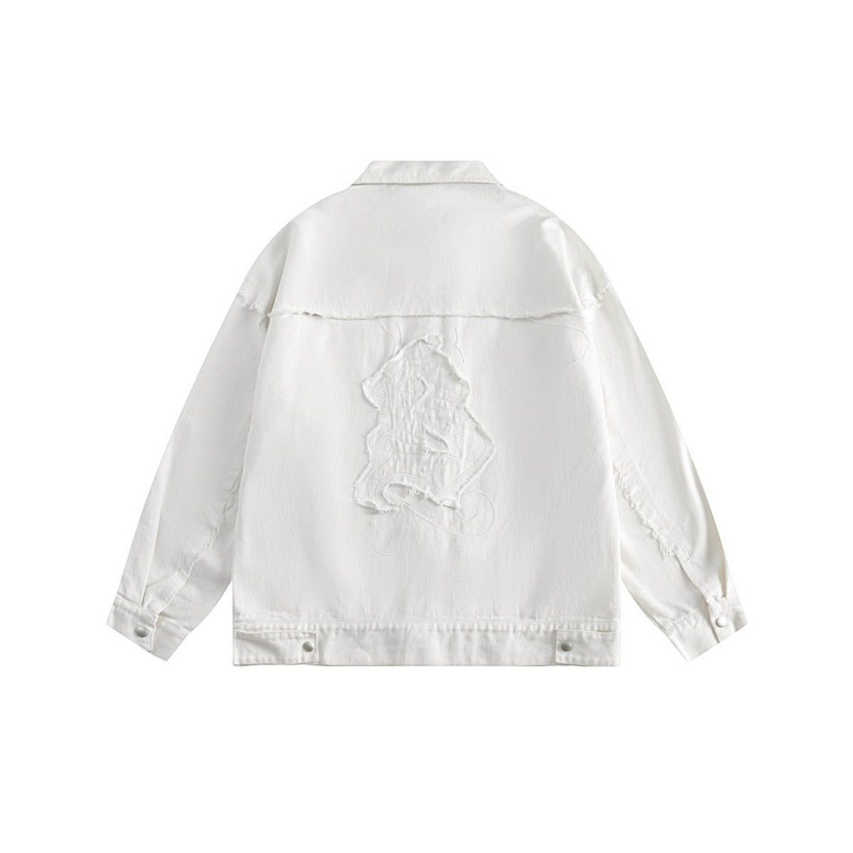 Unisex Jacket Retro Washed Casual Jacket Turn-down Collar Coat