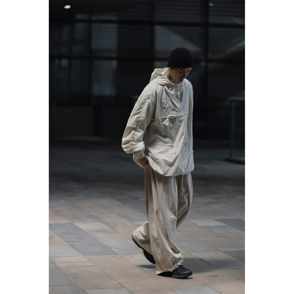 Unisex Jacket Retro Workwear Hooded Jacket Men's Loose Casual Spring and Autumn Coat