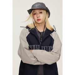 Unisex Jacket Retro Autumn Coat Loose Casual Hooded Jacket