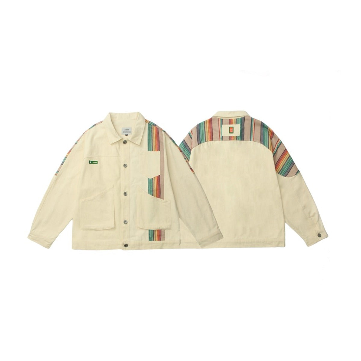 Unisex Jacket Autumn Vintage Multi-Pocket Jacket Lapel Overalls