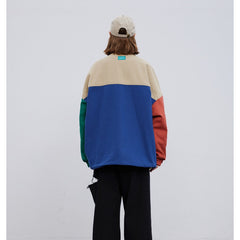 Unisex Jacket Vintage Loose Jacket Double-Sided Stand Collar Coat