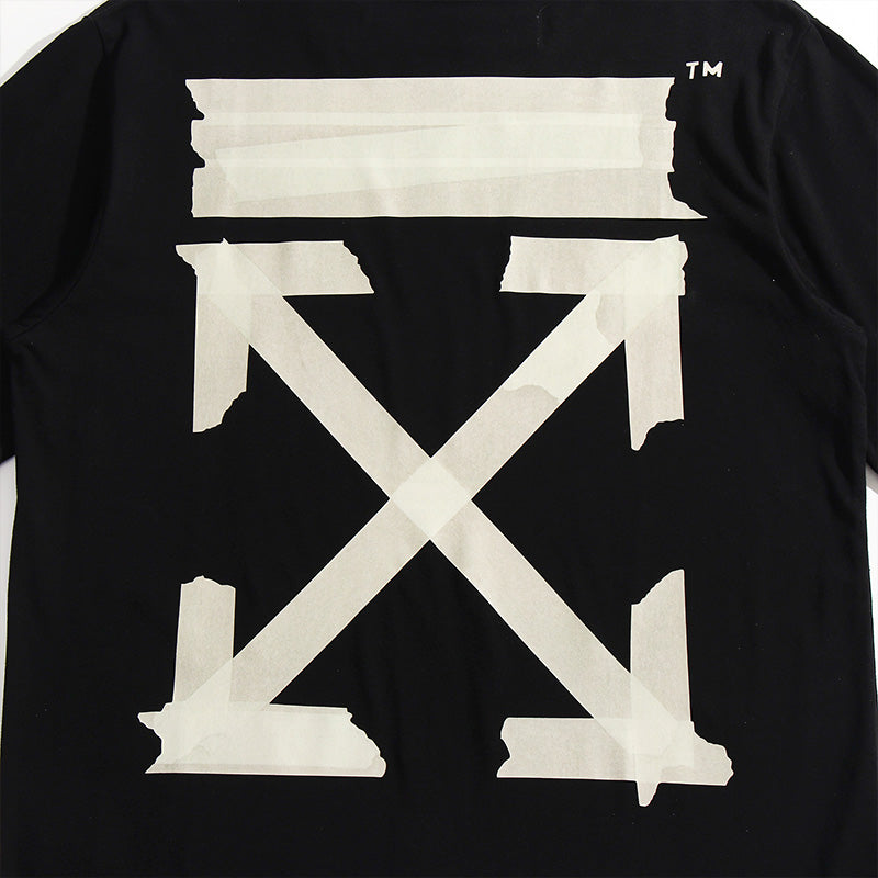 OFF White t shirt ow Arrow Tape Streetwear