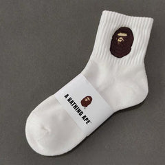 Bape Socks Male Female Medium Tall Tube