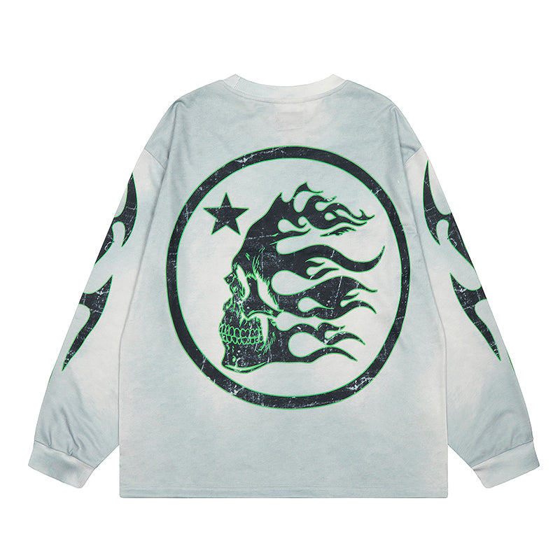 Hellstar Long Sleeve Shirts Hip-hop loose oversize