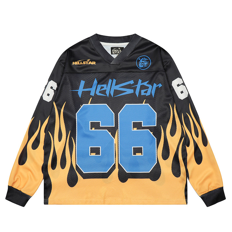 Hellstar Long Sleeve Shirts Hip-hop loose oversize