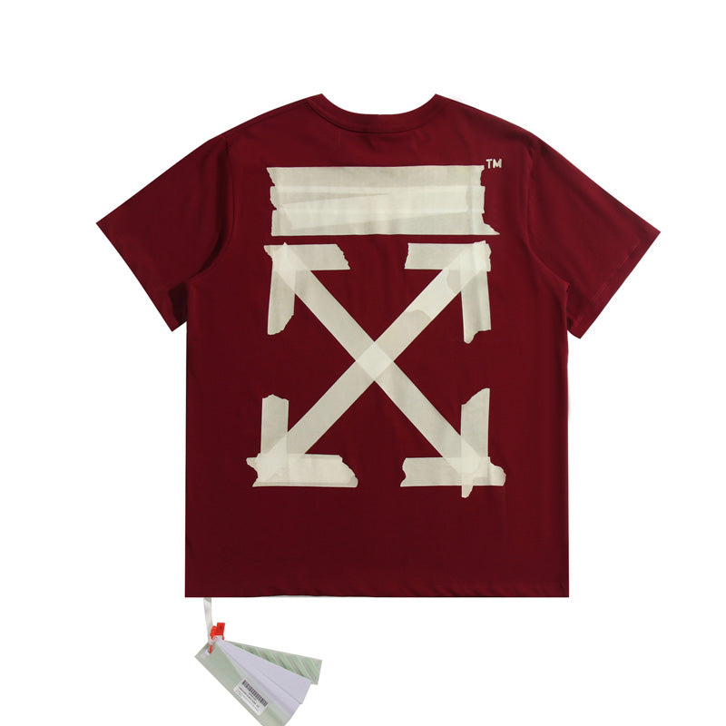 OFF White t shirt ow Arrow Tape Streetwear