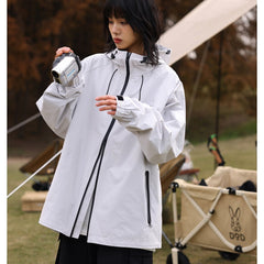 Unisex Jacket Autumn Hooded Jacket Men's and Women's Same Style Top Loose Camping Jacket
