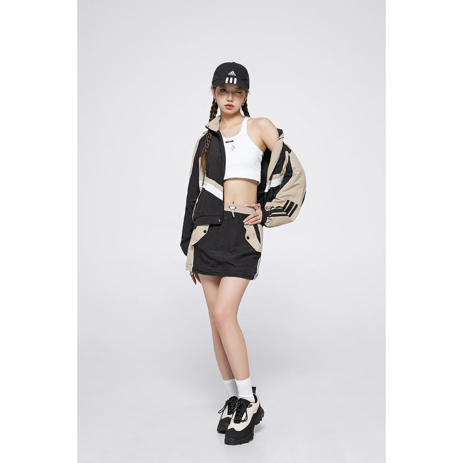 Unisex Jacket Retro Multicolor Jacket Loose Lapel Sports Jacket