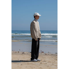 Unisex Jacket Autumn Vintage Jacket Men Loose Baseball Collar Coat
