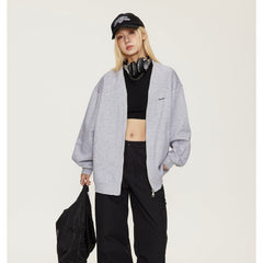 Unisex Jacket Cardigan Sweater Men's and Women's Jacket Boys Spring and Autumn Baggy Coat
