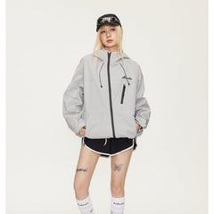 Unisex Jacket Mechanical Style Outdoor Jacket Coat Hooded Hooded Jacket