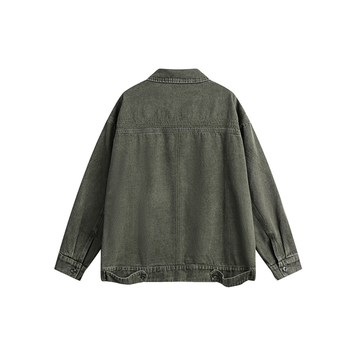 Unisex Jacket Vintage Embroidered Loose Lapels Jacket Spring and Autumn Coat