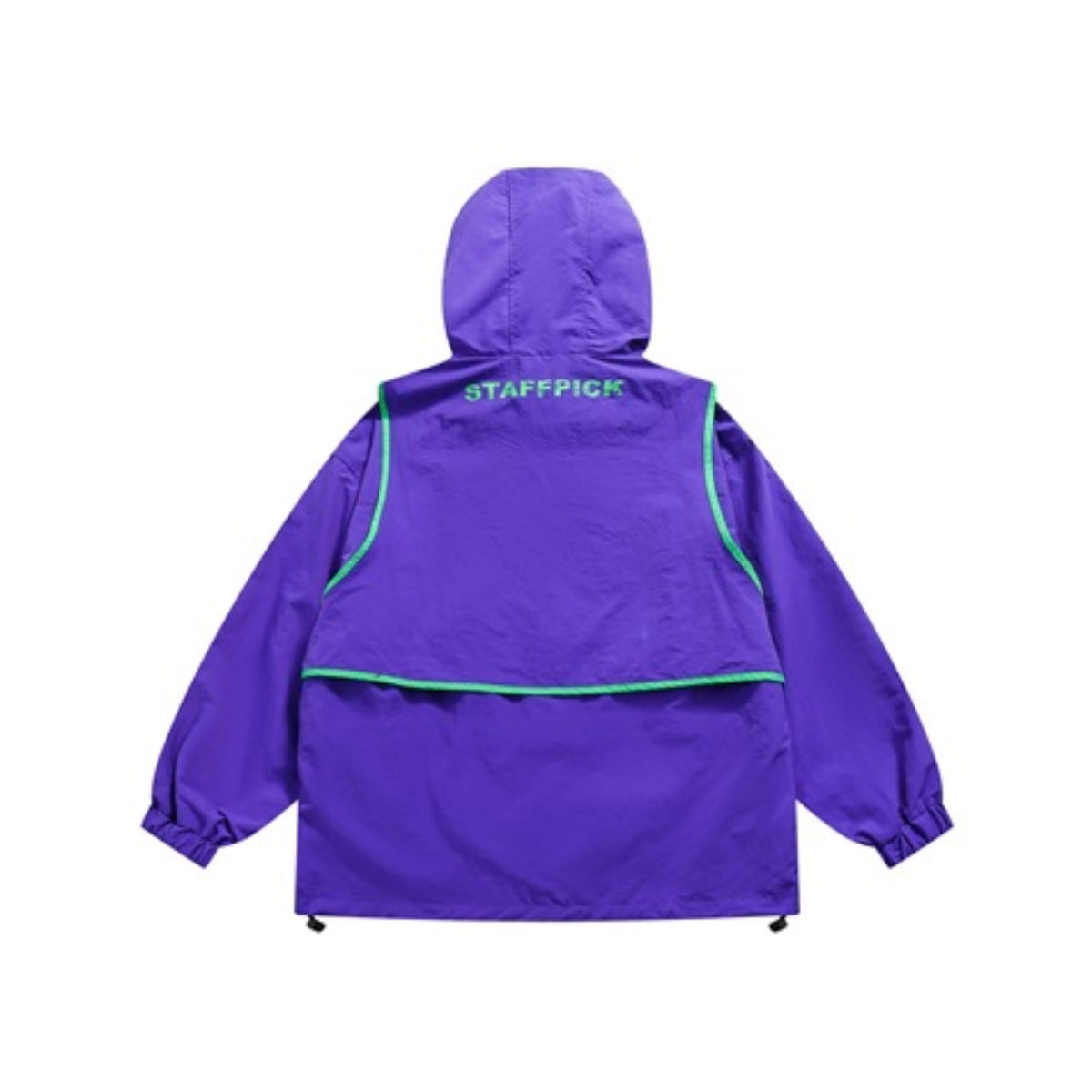 Unisex Jacket Stand Collar Jacket Detachable Two-Piece Retro Sports Jacket