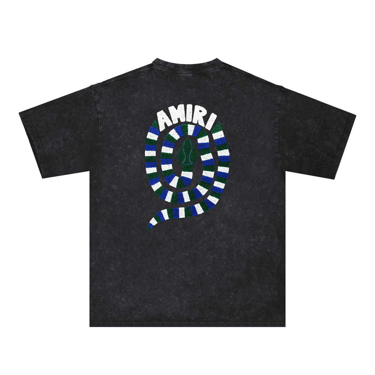 Amiri Washed Distressed T Shirt Printed Trendy Pure Cotton