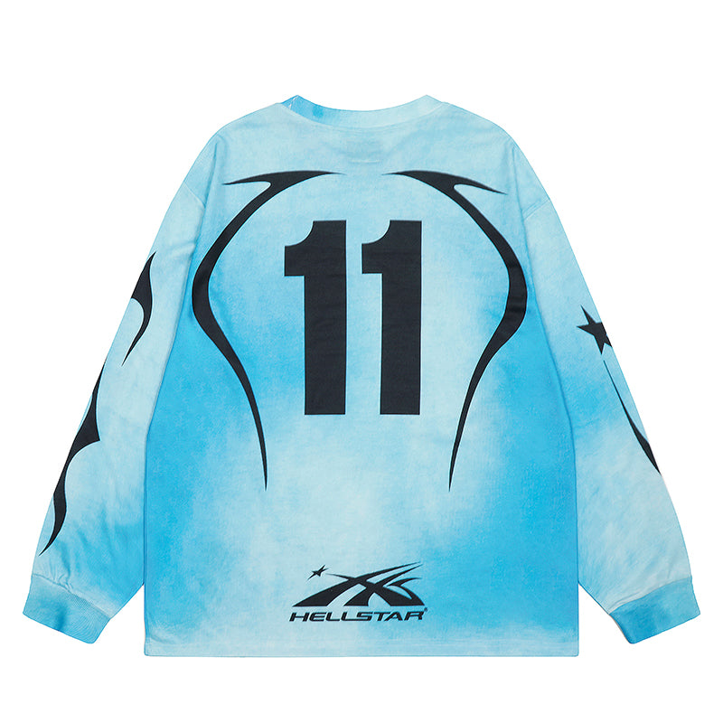 Hellstar Long Sleeve Shirts Hip-hop loose oversize