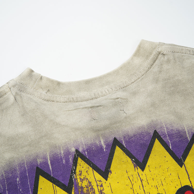Rough Play T Shirts RoughPlay Skateboard T-Shirt with rhinestones