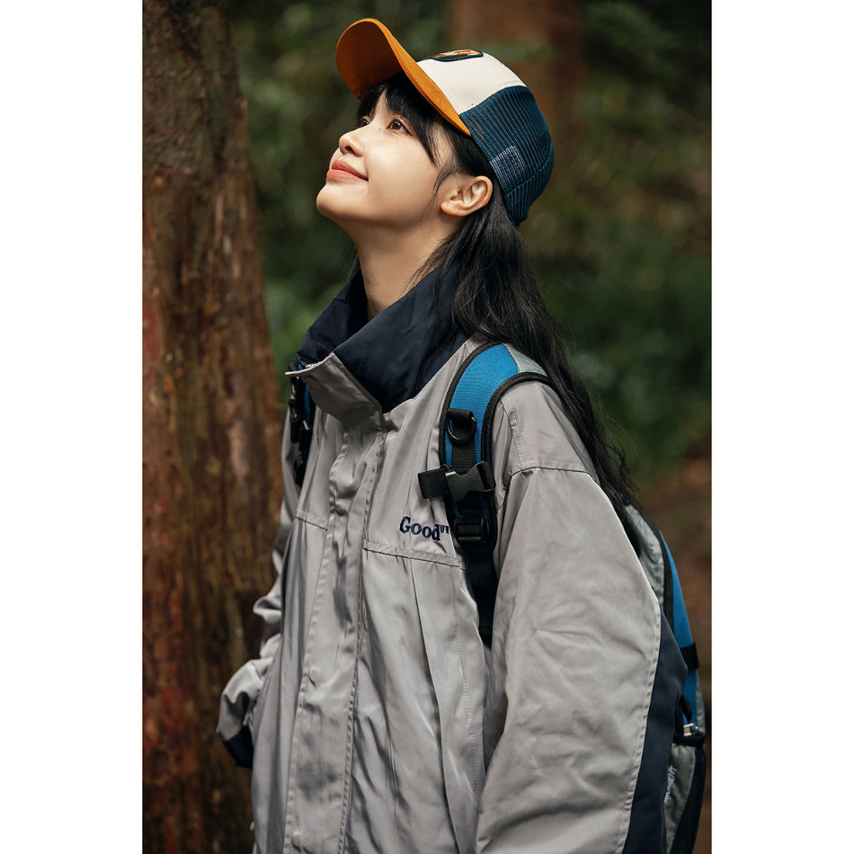 Unisex Jacket Stand Collar Coat Loose Jacket