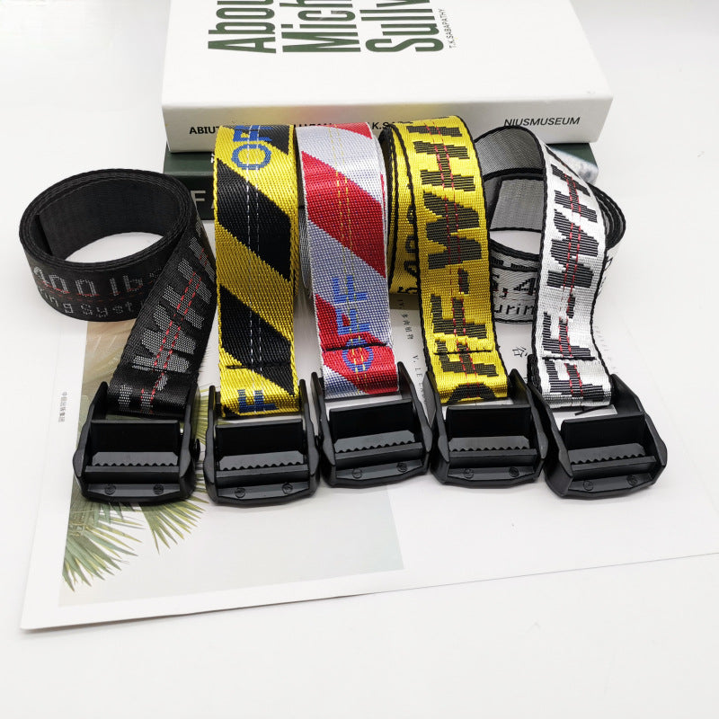 Off White Belt Webbing Canvas Belt