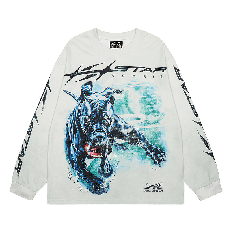 Hellstar Long Sleeve Shirts Hip-hop loose oversize
