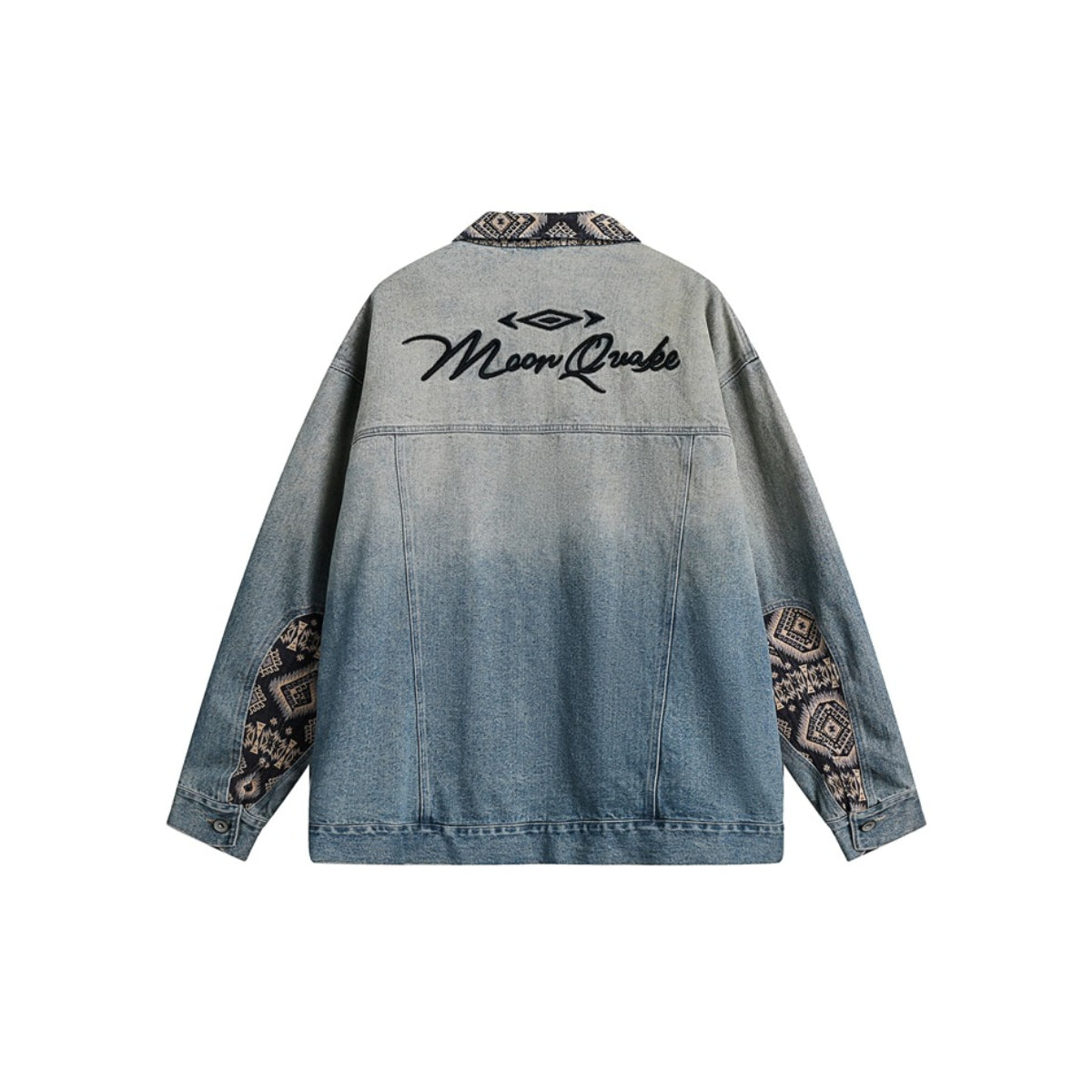 Unisex Jacket Washed Denim Clothes Jacket Lapel Loose Men and Women Same Style Overalls